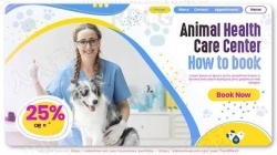 兽医护理中心企业诊所宣传展示动画AE模板