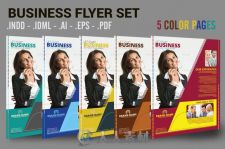 5款商业介绍PSD模板Business-Flyer-Set-5-Page-5-Colors