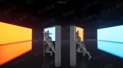 门户连接两个空间位置平滑传送Unreal Engine游戏素材资源