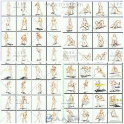 1800种人体绘画姿势参考素材