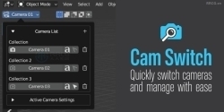 CamSwitch摄像机快速切换Blender插件V1.1版