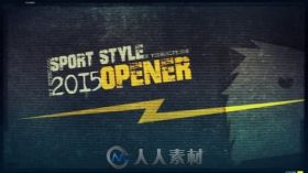 史诗炫酷粒子光斑体育运动电视栏目视频包装AE模板Videohive Sport Style Opener 1...