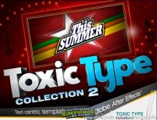 DJ字体模板包Digital Juice Toxic Type Collection 1-3(for After Effects）免费下载