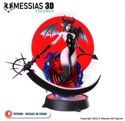恶魔镰刀女孩游戏角色雕塑3D打印模型