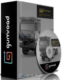 Zbrush擎天柱卡车制作视频教程第一季 Gumroad Recovery Truck Concept Part 1 by K...