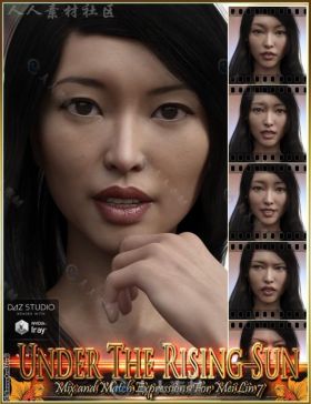 美丽女性完整的脸部表情3D模型合辑