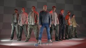 8个写实男性3D模型