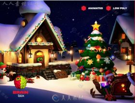 圣诞节Megapack Low Poly 环境模型Unity3D素材资源