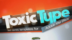 《DJ最强AE字体Logo模板合辑Vol.1》Digital Juice Toxic Type Collection 1 After Eff