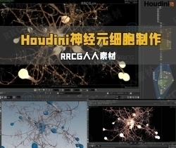 Houdini神经元细胞视觉特效制作视频教程