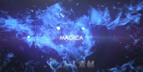 时尚完美的粒子爆炸显示标题动画AE模板 Videohive Magica 3290142