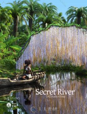 美丽的热带河流场景环境3D模型合辑