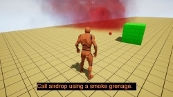 配置创建空投烟雾模型UE4游戏素材资源