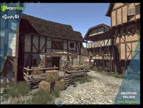 中世纪村庄历史环境3D模型Unity游戏素材资源