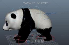 现实超可爱的熊猫3D模型