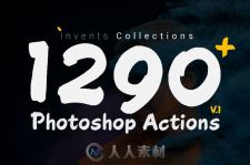 1290人物照片图像处理合集1290 Plus Photoshop Actions by Invents