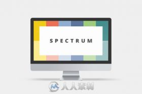 彩色光谱PPT模板Spectrum PowerPoint Template