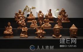2016搜集一些佛像雕塑精品模型