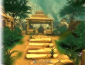 阿兹特克魔幻祭坛幻想环境3D模型Unity游戏素材资源