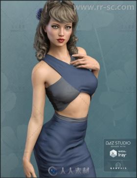 美丽年轻性感的女性角色3D模型合辑