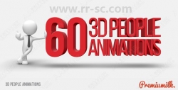 60组简单易用3D人物动画图形元素AE模板合集