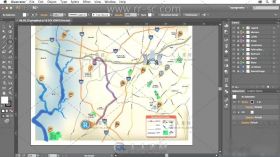 Illustrator创建地图视频教程