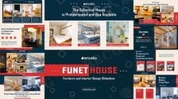 现代简约室内家居设计幻灯片展示动画AE模板