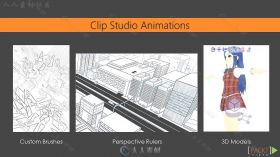 Clip Studio Paint漫画插画基础绘画技巧视频教程 PACKT PUBLISHING CLIP STUDIO PA...