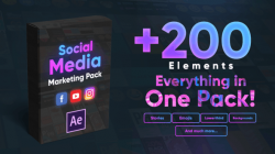 200组社交媒体营销包装动画AE模板