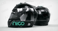 高精度大奖赛赛车手头盔3D模型
