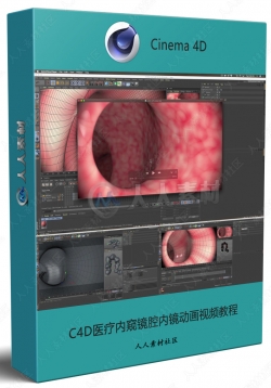 C4D医疗内窥镜腔内镜动画视频教程