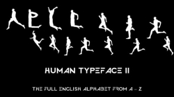 人形跑步字母字体变化标题动画AE模板