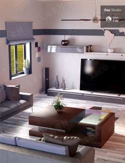 现代温馨多功能公寓室内设计3D模型合集