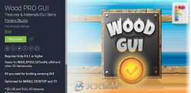 树木木头纹理材质Wood PRO GUI 1.1 unity3d asset