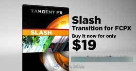 FCPX斜线转场特效插件Tangent FX – Slash Transition for