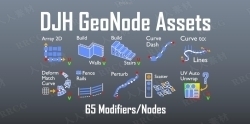 DJH Geometry Node Assets几何节点资产Blender插件V10版