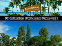 3D植物模型大师合辑 3D Collection HQ Mentor Plants Vol.1& Vol.2