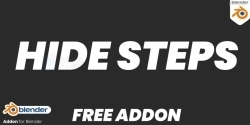 Hide Steps隐藏模型对象Blender插件V1.1版
